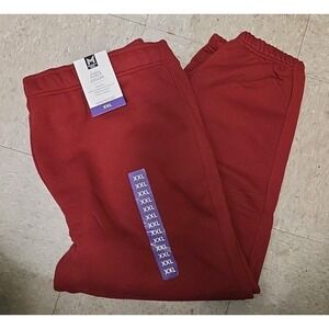 Member's Mark Women's Fleece Jogger Pants Red XXL